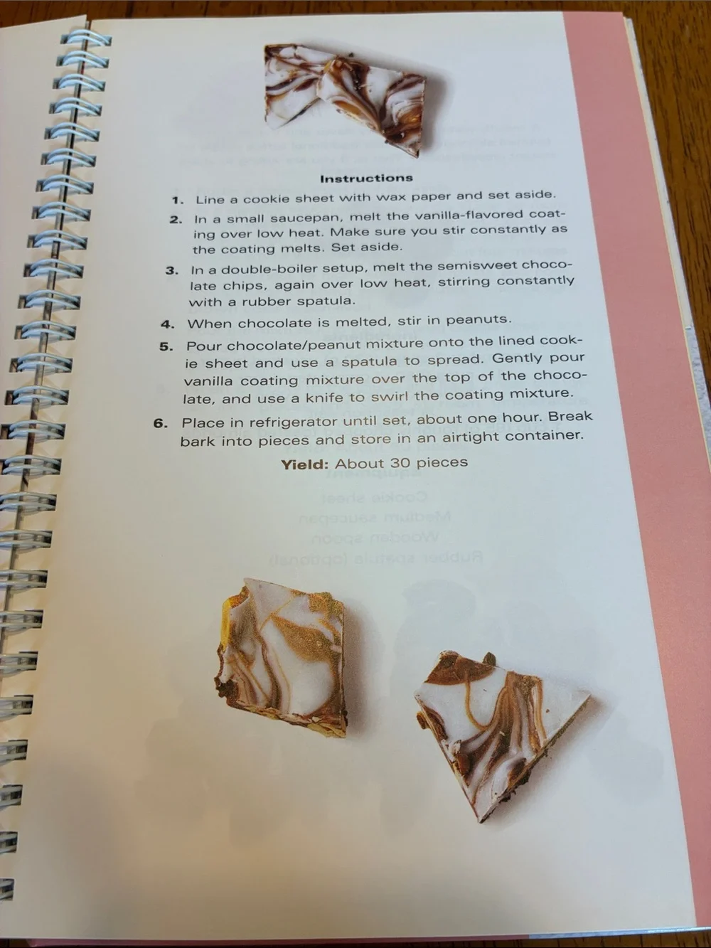 Vintage candy cookbook